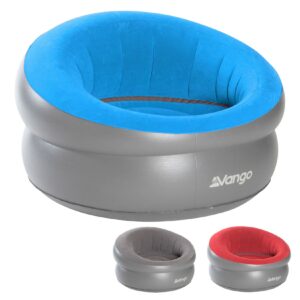 VANGO Luft Sessel Deluxe Camping Couch Garten Stuhl Luft Sofa Lounge Aufblasbar Farbe: Mykonos Blue