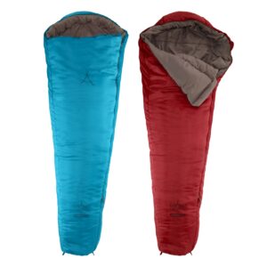 GRAND CANYON Kinderschlafsack Fairbanks 150 Kids Mumien Jugend Schlafsack +2°C Farbe: Red Dahlia