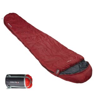 HIGH PEAK Mumien Schlafsack TR 300 Allround Trekking 4 Jahreszeiten Leicht -16°C Variante: RV Links