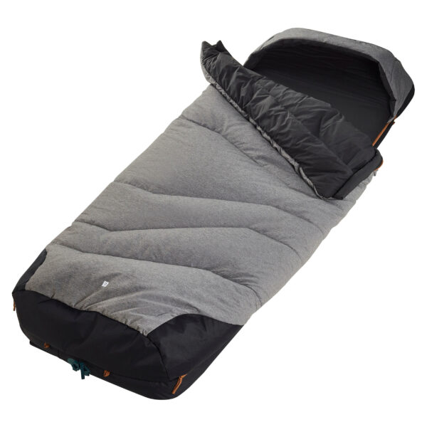 QUECHUA Schlafsack Baumwolle 2-in-1 Camping - Perfect Sleep 5 °C schwarz