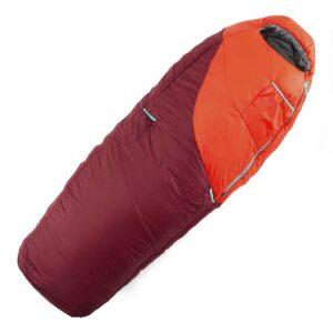 QUECHUA Schlafsack Camping MH500 0 °C Kinder rot/orange