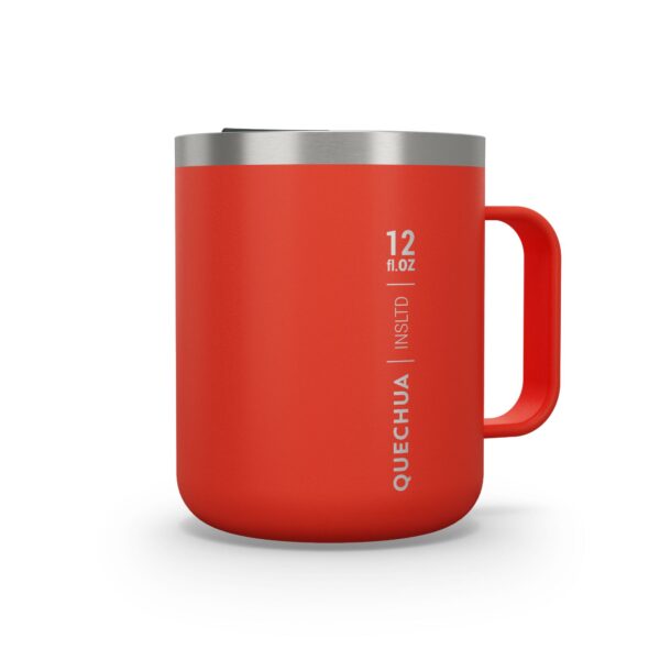 QUECHUA Trinkbecher Isolierbecher Mug MH500 doppelwandig aus Edelstahl 0
