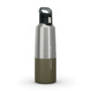 QUECHUA Trinkflasche Isolierflasche MH500 Edelstahl 1L khaki