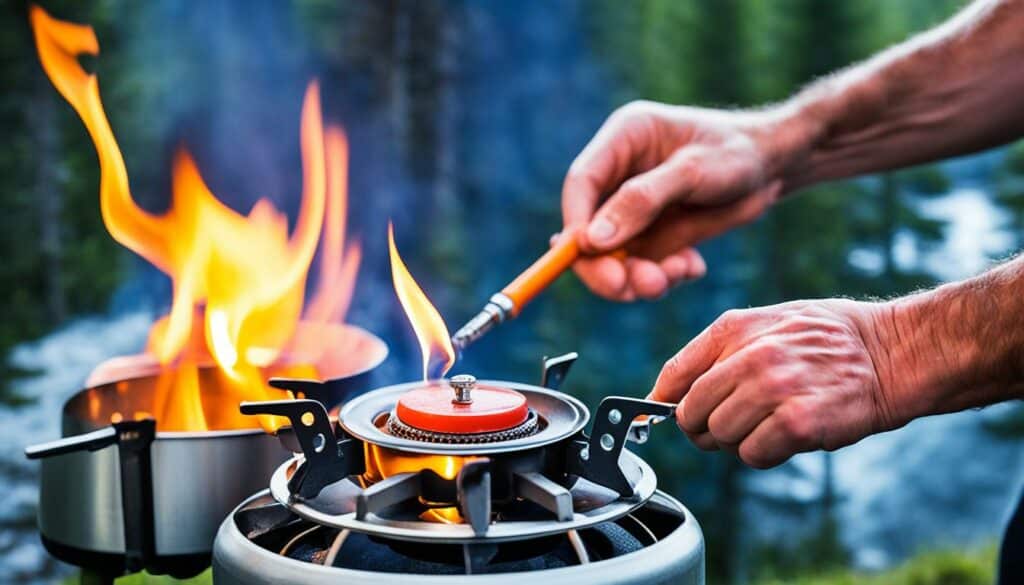 Outdoor Benzinkocher Handhabung