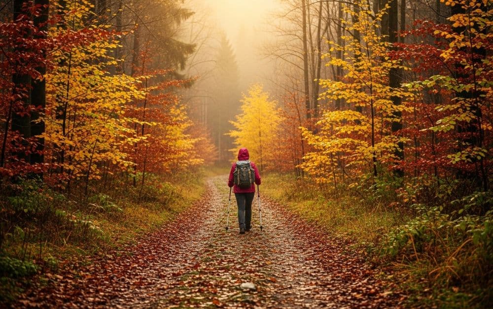 Von Regen, Wind und Sonnenstrahlen: So meisterst du jede Herbstwanderung mit Leichtigkeit